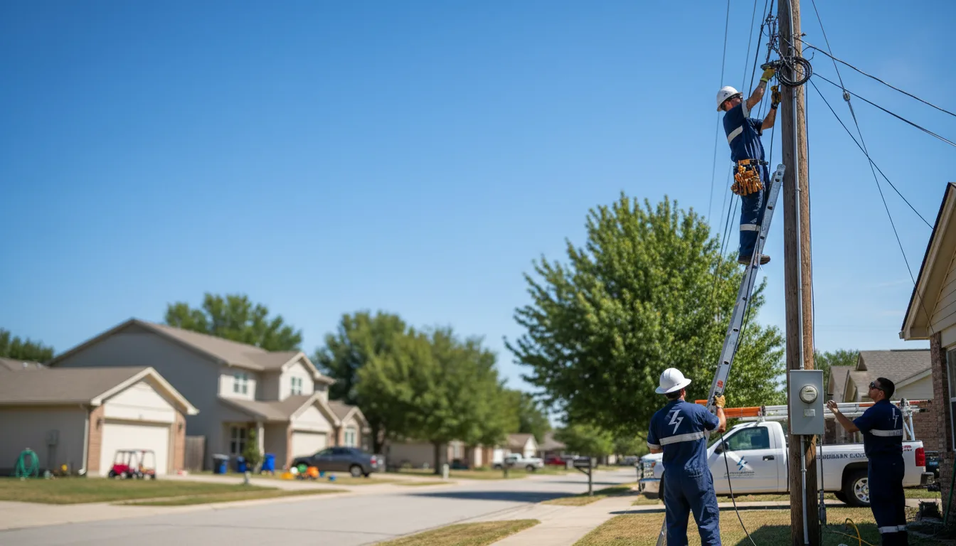 Residential electrician providing installation services in Montgomery, IN